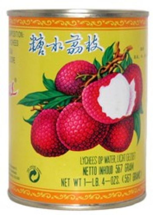 Lychees op lichte siroop p/blik a 567gr